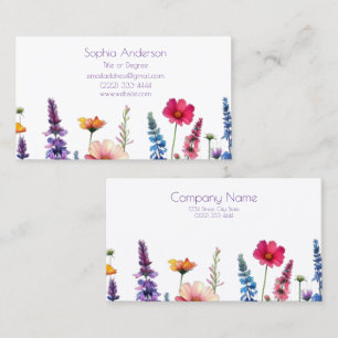 Wildblume Symphony-Business Cards Visitenkarte