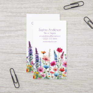 Wildblume Symphony-Business Cards Visitenkarte