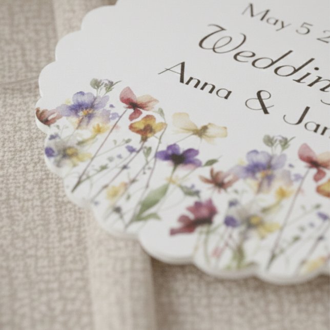 Wildblume Symphony: Vibranly Watercolor Art Untersetzer (Von Creator hochgeladen)