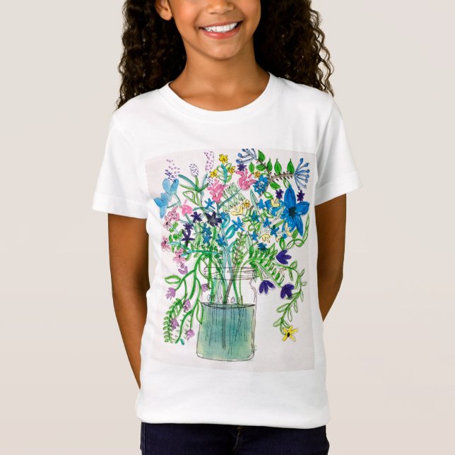 Wildblume-T - Shirt (Vorderseite)
