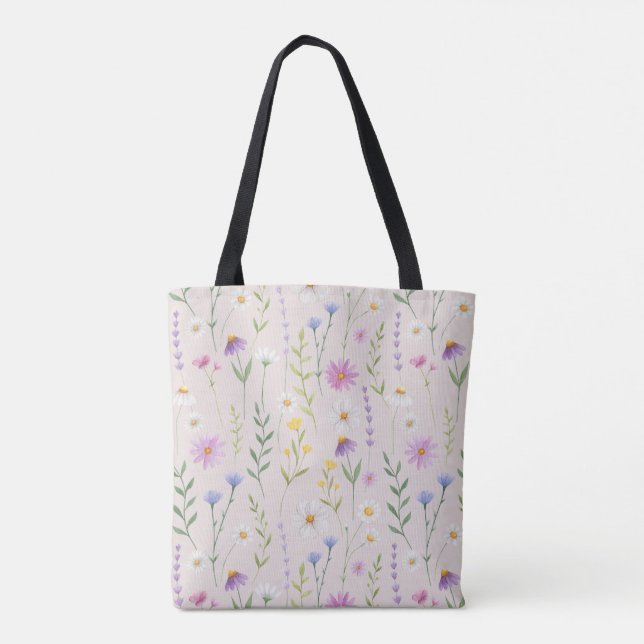 Wildblume Tasche (Rückseite)