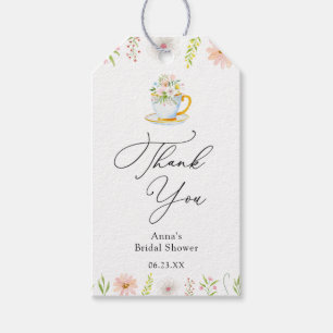 Wildblume Tea Brautparty Gift Tags Geschenkanhänger
