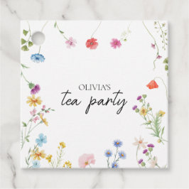 Wildblume Tee Party Brautparty Geschenkanhänger