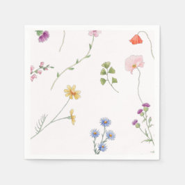 Wildblume Tee Party Brautparty Serviette