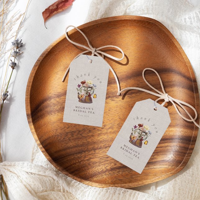 Wildblume Tee Party Vielen Dank Geschenkanhänger (Von Creator hochgeladen)