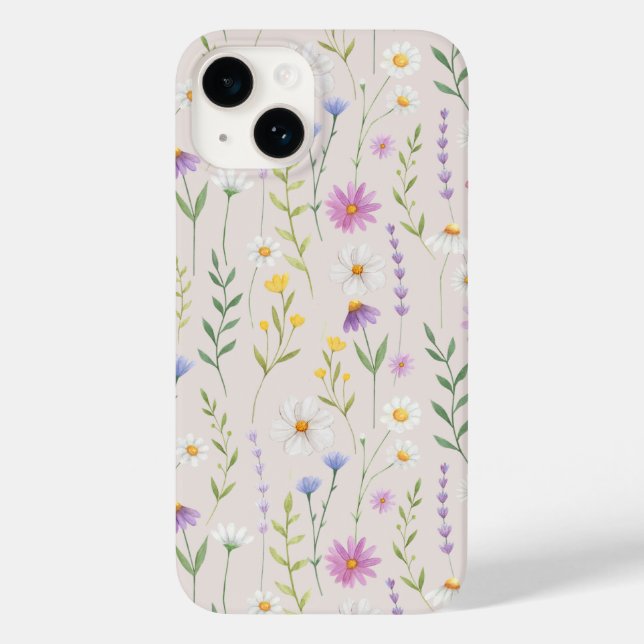 Wildblume-Telefon-Fall Case-Mate iPhone Hülle (Rückseite)