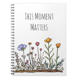 Wildblume "This moment Matters" SpiralNotebook Notizblock