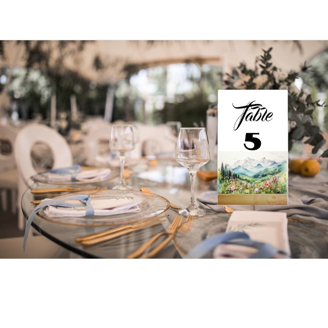 Wildblume Tischnummer (Von Creator hochgeladen)