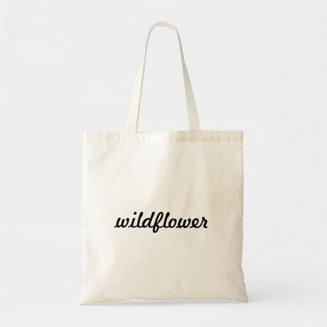 "Wildblume Tote Bag" Tragetasche (Vorne)