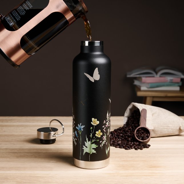 Wildblume Trinkflasche (Kaffee)