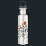 Wildblume und Buch: Dein Geist wachsen lassen Edelstahlflasche<br><div class="desc">Groben Sie Ihre Mind Boho Wildblume und buchen Sie Edelstahlflasche</div>
