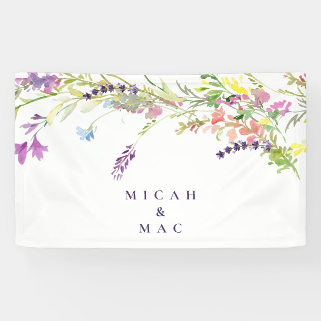 Wildblume und Lavendel Banner (Horizontal)