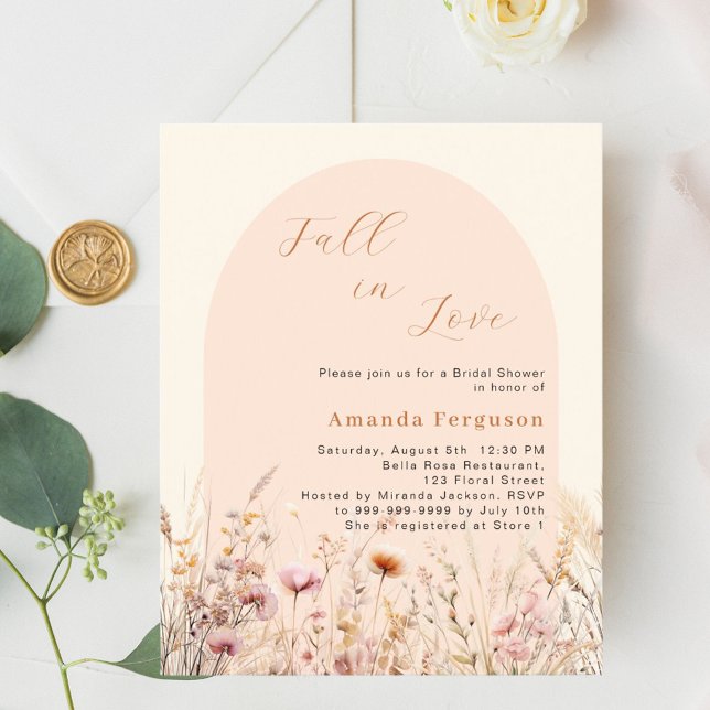 Wildblume und Rückgang Liebe Brautparty (Von Creator hochgeladen)