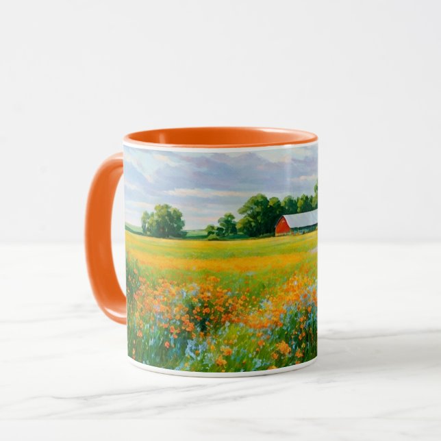 Wildblume und Tasse (Vorderseite Links)