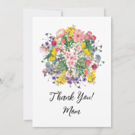 Wildblume Vielen Dank für Ihre Personalisierte Blu