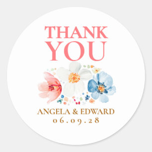 Wildblume Vielen Dank, Ihr Sticker