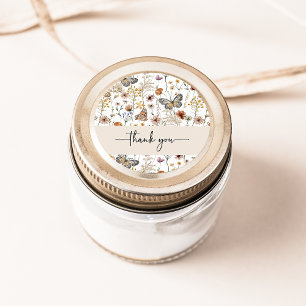 Wildblume Vielen Dank, Ihr Sticker