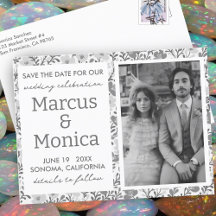 Wildblume Vines Custom Foto Save the Date