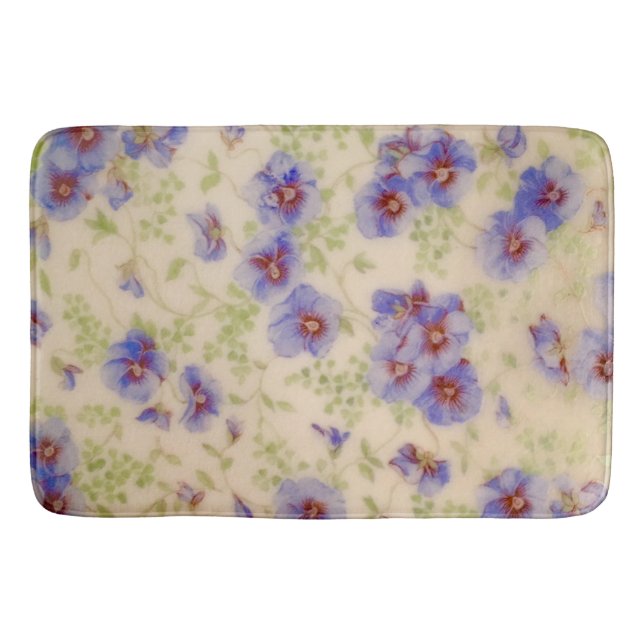 Wildblume Violet Bath Mat Badematte (Vorderseite)