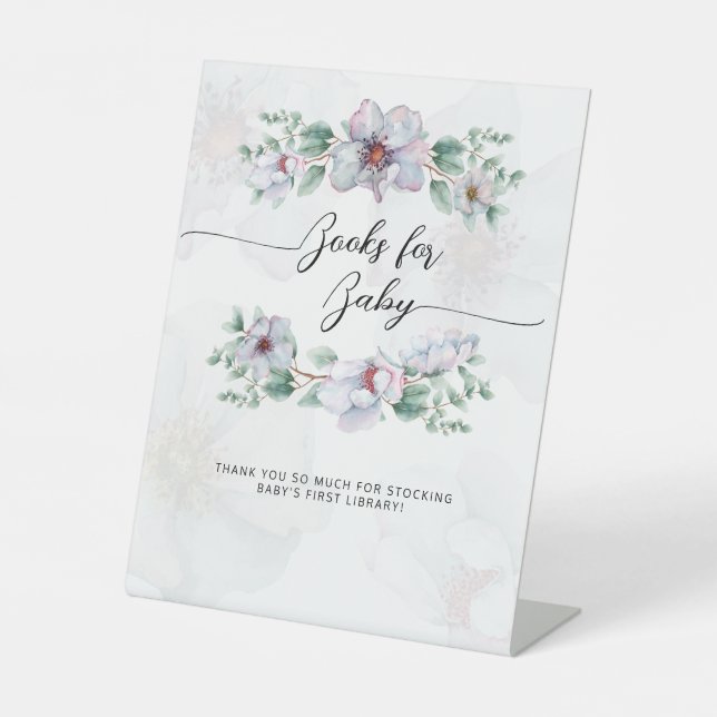 Wildblume von Aquarellbüchern Sockelschild (Vorderseite)