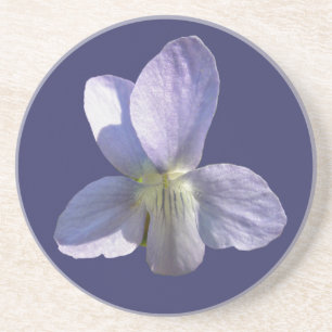Wildblume von Violetten Sandstein Untersetzer