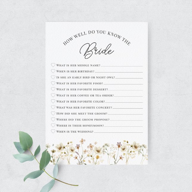 Wildblume Wasserfarbe, die die Brückenkarte kennt Einladung (Von Creator hochgeladen)