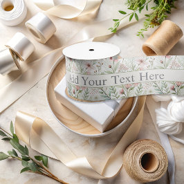 Wildblume | Wasserfarbe für Jade Satinband