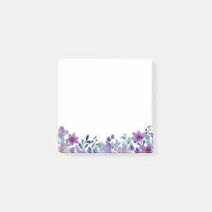 Wildblume Wasserfarbe Post-it Klebezettel
