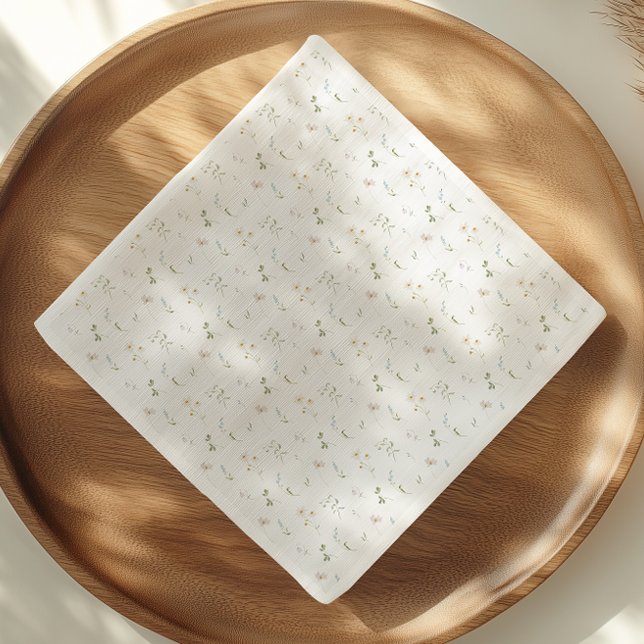 Wildblume Wasserfarbener Frühling Sommer Serviette (Von Creator hochgeladen)