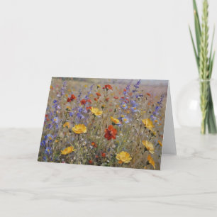 Wildblume Wasserfarbenstrahler individuell einstel Karte