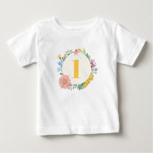 Wildblume Watercolor Baby T-shirt