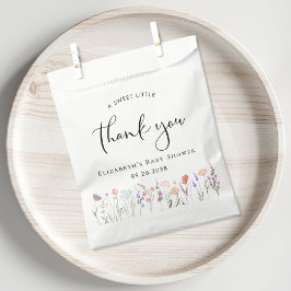 Wildblume Watercolor Babydusche Vielen Dank Geschenktütchen