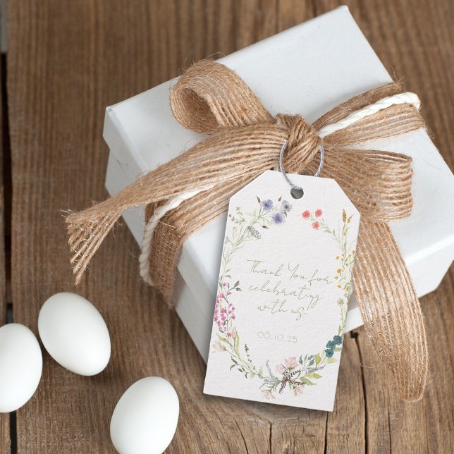 Wildblume Watercolor Geschenkanhänger (Von Creator hochgeladen)