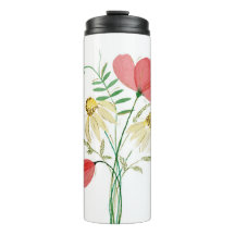 Wildblume Watercolor Thermal Tumbler - Handschmerz