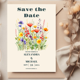 Wildblume Wedding Boho Country Floral Save The Date