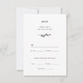 Wildblume Wedding RSVP Card Karte