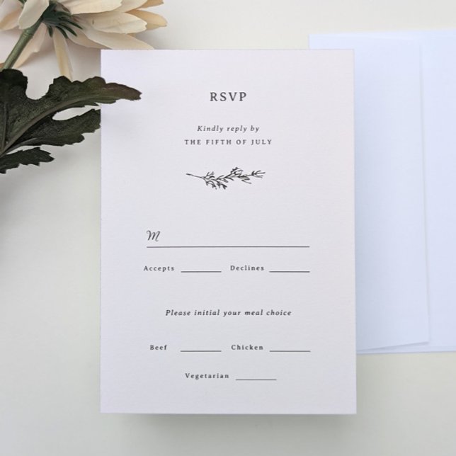 Wildblume Wedding RSVP Card Karte (Von Creator hochgeladen)