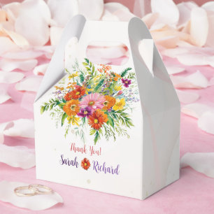 Wildblume Wedding, rustikale Blumenbesichtigung Da Geschenkschachtel