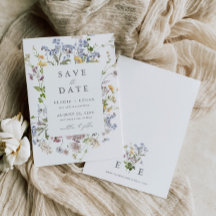 Wildblume Wedding Save the Date Floral Boho