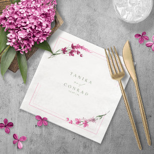 Wildblume Wedding Watercolor Names Fsia ID954 Serviette