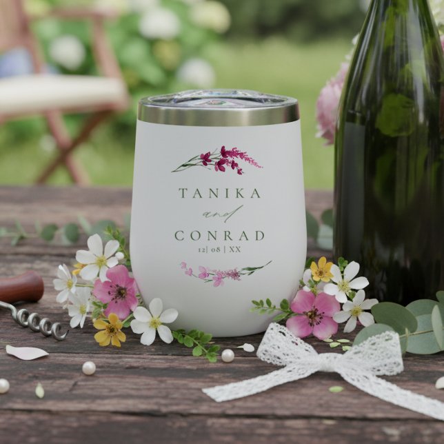 Wildblume Wedding Watercolor Names Fuchsia ID954 (Von Creator hochgeladen)