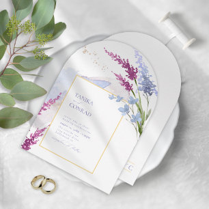 Wildblume Wedding Watercolor Peri Arch ID954 Einladung