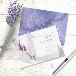 Wildblume Wedding Watercolor Peri ID954 RSVP Karte