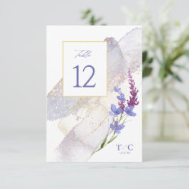 Wildblume Wedding Watercolor Table No. Peri ID954 Einladung