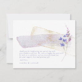 Wildblume Wedding Watercolor Vielen Dank Peri ID95 Dankeskarte