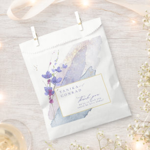 Wildblume Wedding Watercolor Vielen Dank Peri ID95 Geschenktütchen