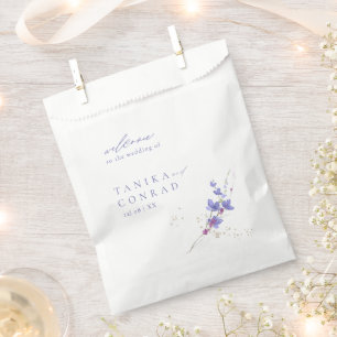 Wildblume Wedding Watercolor Welcome Peri ID954 Geschenktütchen