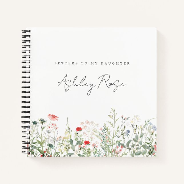 Wildblume: Weidenschreiben an meinen Dauerstammspe Notizbuch (Vorderseite)