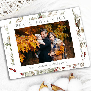 Wildblume Weihnachten Liebe Frieden Freude Foto