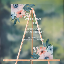 Wildblume Whimsical Brautparty Willkommen Acrylschild